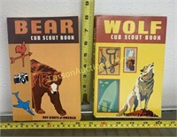 Vintage Bear & Wolf Cub Scout books