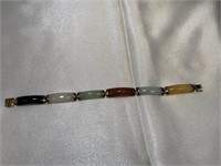 14k Multi-color Jade Bracelet