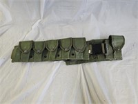 Army Green Military 10 Pocket Ammo Belt
