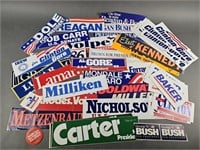Vintage Political Stickers Lot