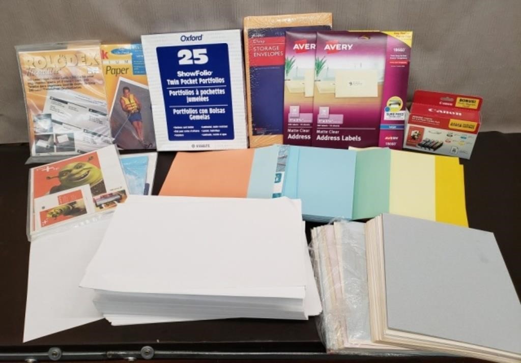 Lot of Printer Paper, Card Stock, Photo Paper &