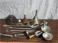 Funnels, Sieves and Kitchen Utensils