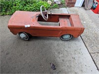 Antique Metal Ford Mustang Pedal Car