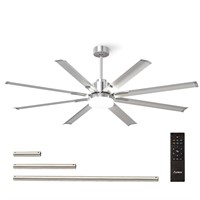 Amico Ceiling Fans with Lights, 72 inch Indoor/Ou