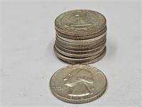 10- 1964 Washington Silver Half Dollar Coins