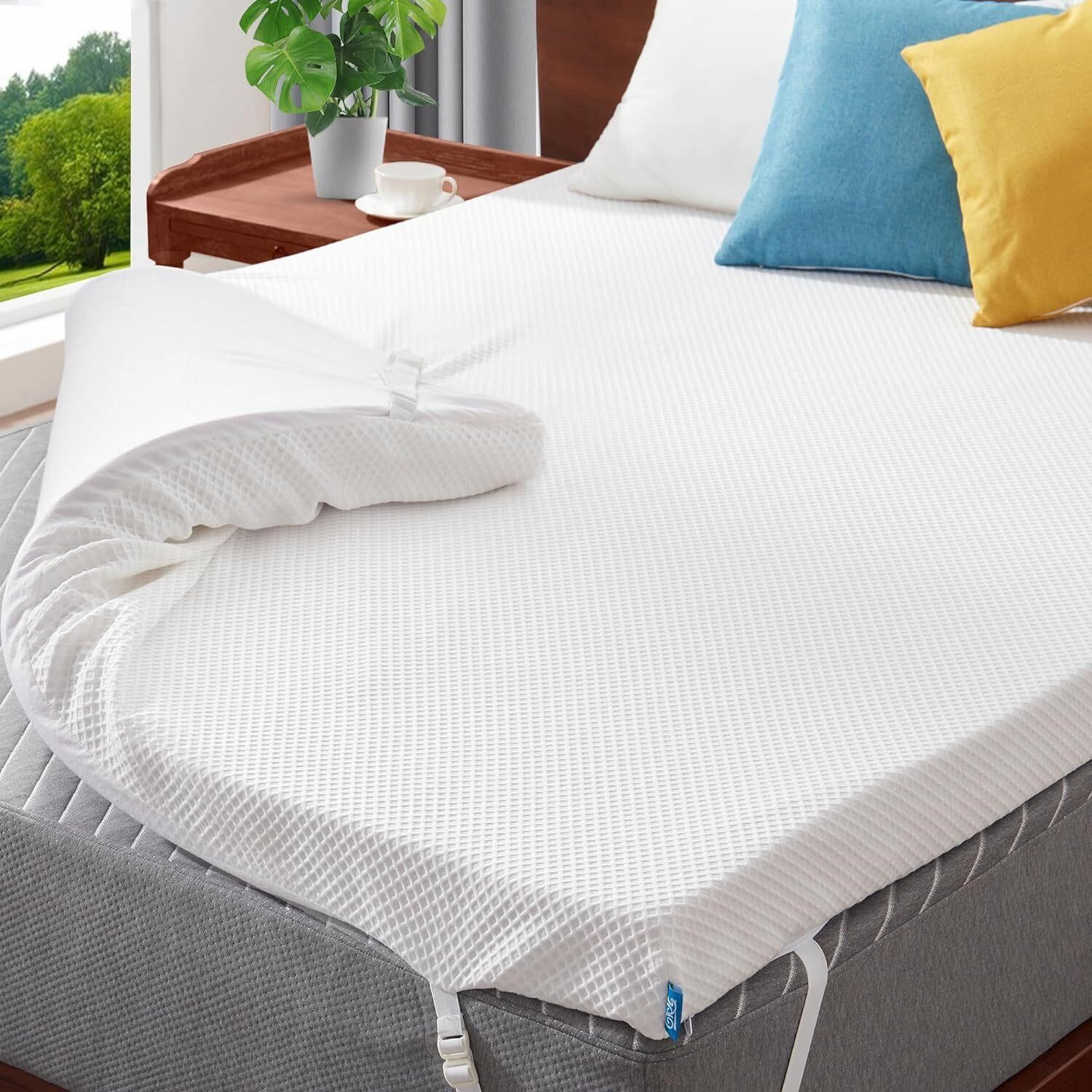 GRT 3 Inch Memory Foam Mattress Topper Twin Size