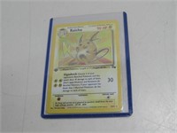 Raichu First Edition Holographic Pokemon Card