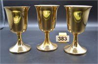 Metal Goldtone Goblets