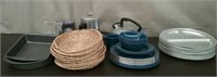 Box-Enameled & Stainless Dishware, Percolator,