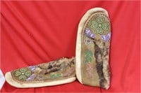 A Pair of Native American Indian Mocassin Suedes