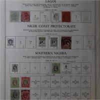 Nigeria Stamps 1900s-1990s Collection on pages, ve