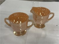 Two piece fire king cups