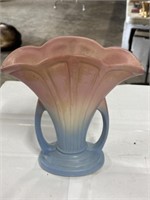 Hull pottery ombré vase USA