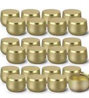 24 PACK EMPTY TIN CANDLE JARS FOR MAKING CANDLES,