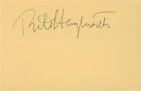 Rita Hayworth signature cut