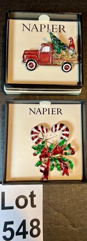 Napier Christmas Themed Pins