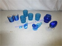 BLUE GLASSWARE