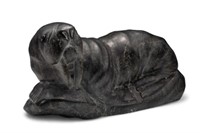 Carved Inuit Stone Sculpture of Walrus.