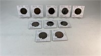 (10) 1800S LARGE CENT PIECES