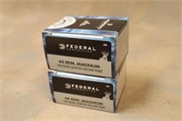 (2) Boxes of Federal .44 Rem Magnum 240GR JHP