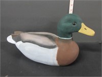 LARGE CARVED WOODEN DUCK DECOY, SMITHS FALLS