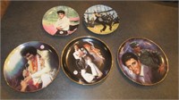 (5) Elvis Collector Plates. Includes Loving You,