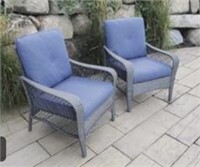 Set of 2 Backyard Creations Deep Seating Chairs Po