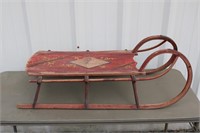 Early wooden sleigh in original condition 35"