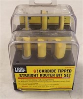 CARBIDE TIPPED STRAIGHT ROUTER BIT SET