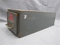 Vintage Crest Metal Drawer/Organizer Box