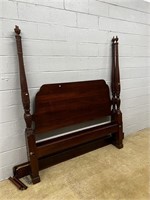 Knob Creek Mahogany Carved Poster Bed