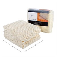 R75  Mainstays 5 x 8 Non-Skid Non-Slip Cream Rug