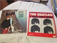 2 Vintage Beatles LP Records