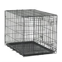 Vibrant Life Double Door Metal Wire 42" Dog Crate,