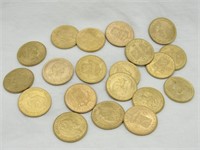 20 Gulden Netherlands Wilhelmina gold coins