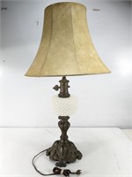 Vintage Victorian Bronze Stand Table Lamp