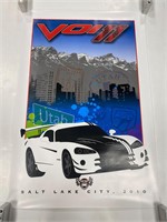 2010 Dodge Viper Vol 11 SLC Utah Viper Club Poster