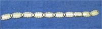 6.5 inch long sterling silver "family" bracelet