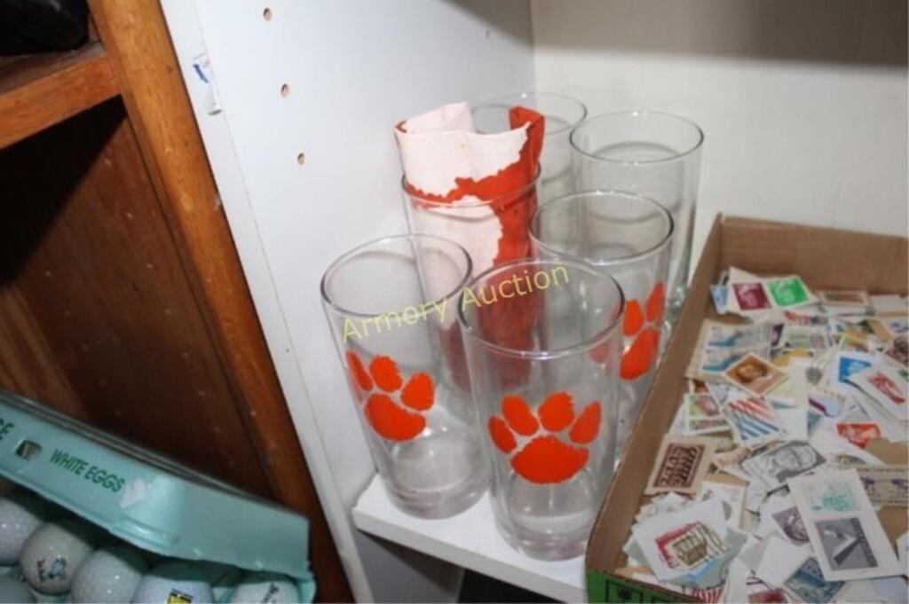 CLEMSON GLASS TUMBLERS