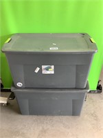 45 Gallon Sterilite Tub with Wheels lot of 2