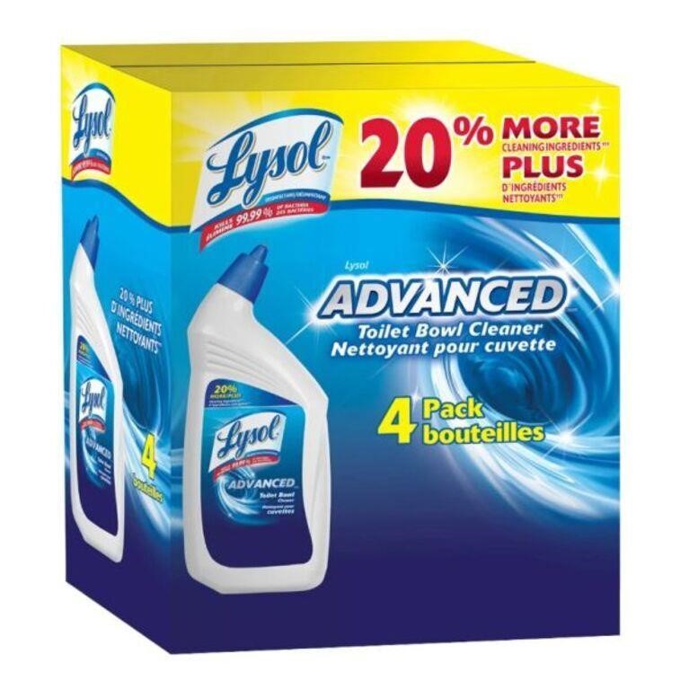 4-Pk Lysol Advanced Toilet Bowl Cleaner, 946ml