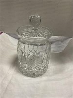 Crystal jar with lid