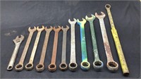 (10) Assorted Combo Wrenches