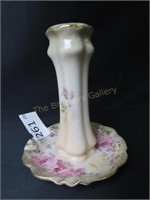 R S Prussia Porcelain Hat Pin Holder - 5" Tall