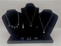 3 Sets of 925 Necklaces & Earrings - Relios