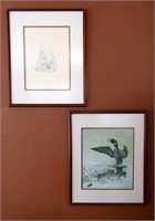 Pair of Framed and Matted M.G Loates Prints