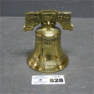 Brass Liberty Bell Bank