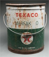 Vtg Texaco Marfak O 35lbs Grease Can