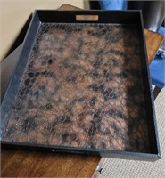 Wood serving tray.  16½"× 21.