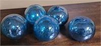 Glass ball decorations.  4"